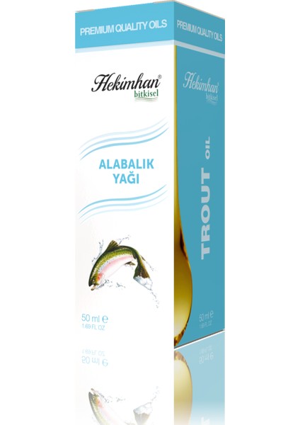 Alabalık Yağı, Bitkisel Yağ, Organik Yağ, 50 ml