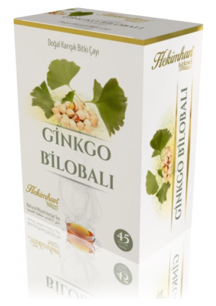 Ginkobiloballı Karışık 45'li Süzen Poşet Çay Sallama Bitki Çay, Demleme Bitki Çayı