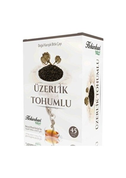 Üzerlik Tohumlu 45'li Süzen Poşet Çay Sallama Bitki Çay, Demleme Bitki Çayı