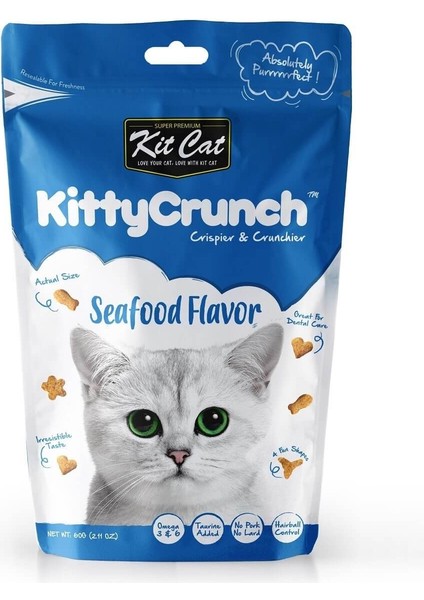 Kit Cat Kitty Crunch Seafood Flavor Kedi Ödülü 60g