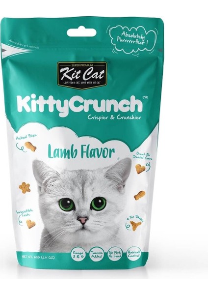 Kit Cat Kitty Crunch Lamb Flavor Kedi Ödülü 60g
