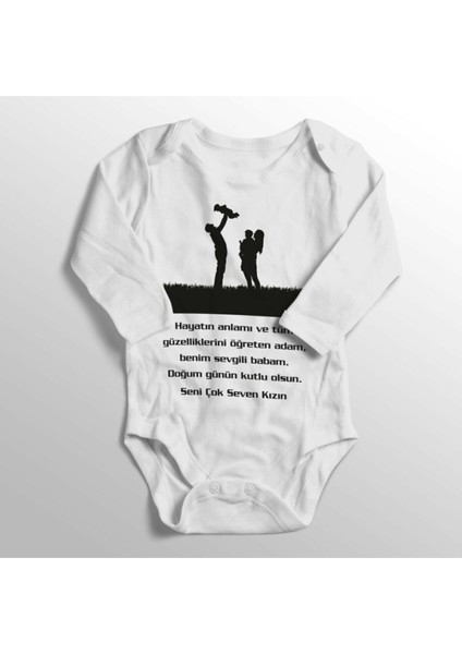 Kız Bebek Beyaz Hayatın Anlamı ve Güzelliklerini Öğreten Adam Zıbın