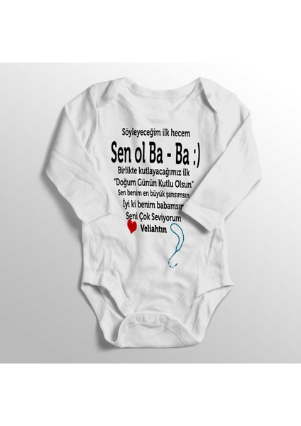 Bebek Beyaz Söyleyeceğim Ilk Hecem Sen Ol Ba-Ba Veliahtın Baskılı Zıbın