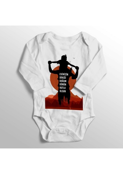 Bebek Beyaz Evimizin Direği Doğum Günü Hediyesi Bebek Zıbını