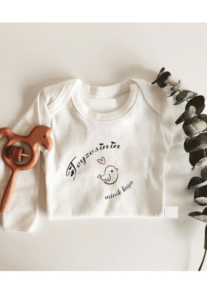 Teyzesinin Minik Kuşu 2 Uzun Kol Çıtçıtlı Organik Bebek Body