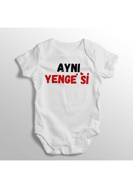 Aynı Yenge'si Yazılı Baskılı Bebek Zıbını