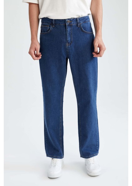 Diago Comfort Fit Yüksek Bel Boru Paça Jean Pantolon V4806AZ21AU