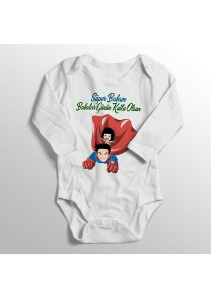 Süper Babam Babalar Günü Hediyesi Bebek Zıbını