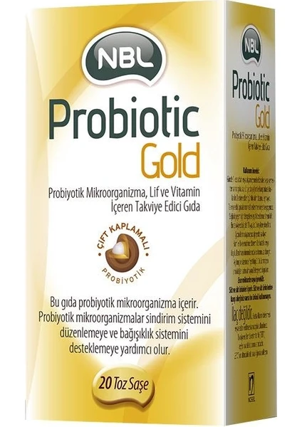 Nbl Probiotic Gold Takviye Edici Gıda 20 Toz Saşe