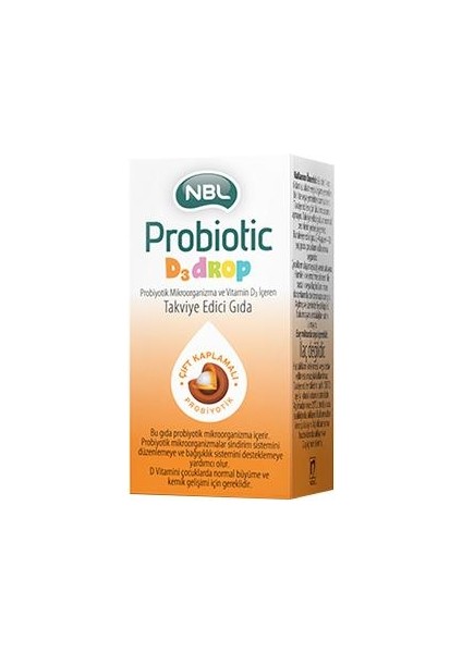 Nbl Probiotic D3drop Takviye Edici Gıda 7.5 Ml