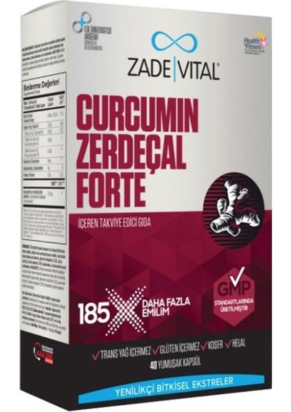 Curcumin Forte 40 Kapsül 1000 Mg