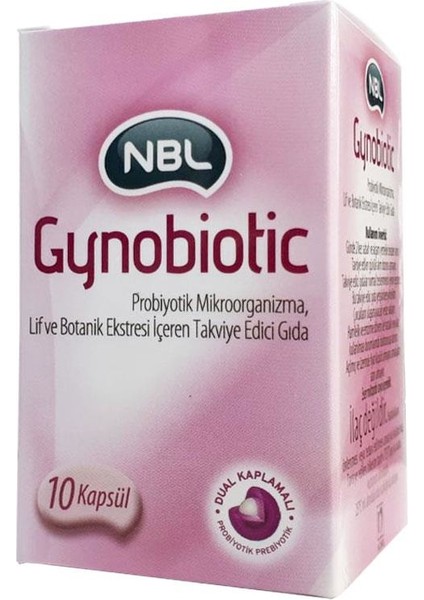 Nbl Gynobiotic Takviye Edici Gıda 10 Kapsül