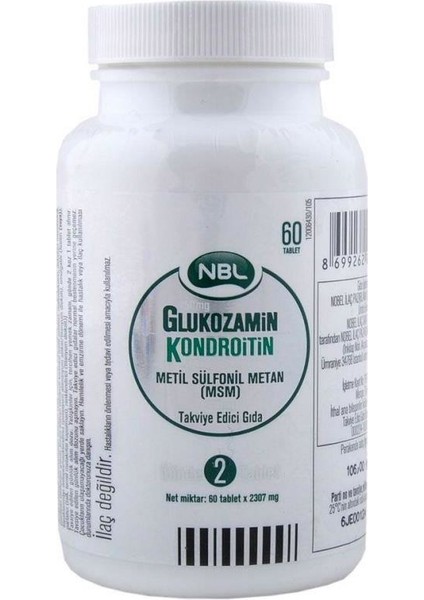 Nbl Glukozami Kondroitin Msm 60 Tablet