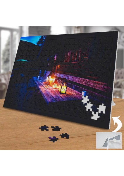 Karanlıkta Fener ve Ahşap Ev 240 Parça Puzzle YAPBOZ-75096