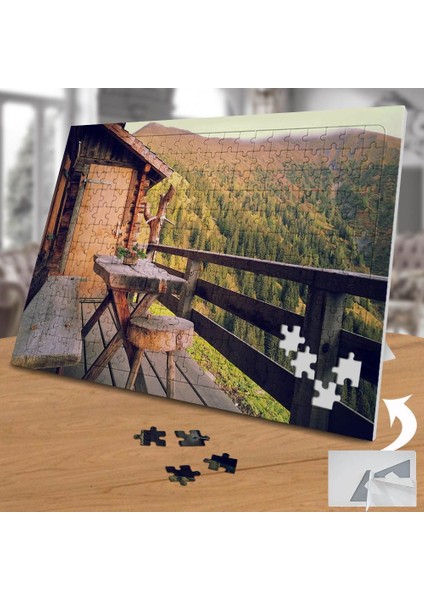 Tahta Evin Balkonu ve Çam Ağaçları 240 Parça Puzzle YAPBOZ-75129 fiyatları