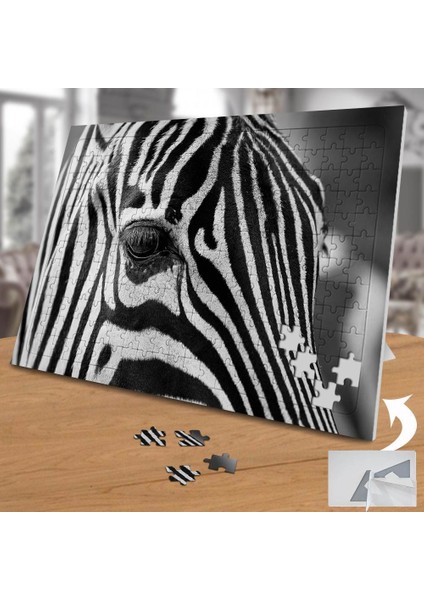Yakın Çekim Zebra - Hayvan 240 Parça Puzzle YAPBOZ-75236