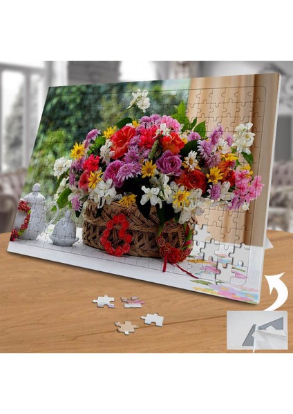 Renkli Hoş Görünümlü Çiçekler 240 Parça Puzzle YAPBOZ-74793