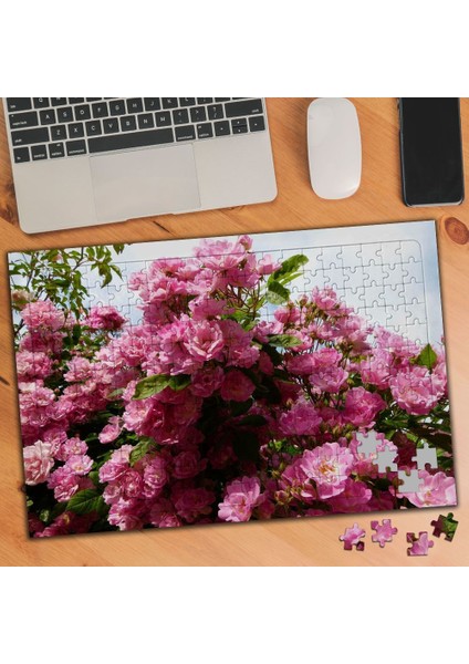 Bahçe Gülleri-Pembe Çiçekler 240 Parça Puzzle YAPBOZ-8921