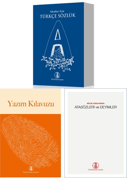 Türk Dil Kurumu Yayınları  Türk Dil Kurumu Sözlük Seti - 3 Kitap - Sözlük - Yazım Kılavuzu - Atasözleri ve Deyimler