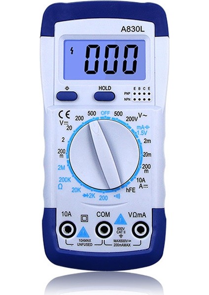 Gri Beyaz A830L LCD Dijital Multimetre Ac Dc Gerilim Diyot Freguency Multitester Akım (Yurt Dışından) fiyatları