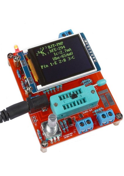 Akrilik Kabuk MEGA328 Transistör Test Cihazı Esr Metre Diyot Trıode Kapasitans Test Aracı Pwm (Yurt Dışından)