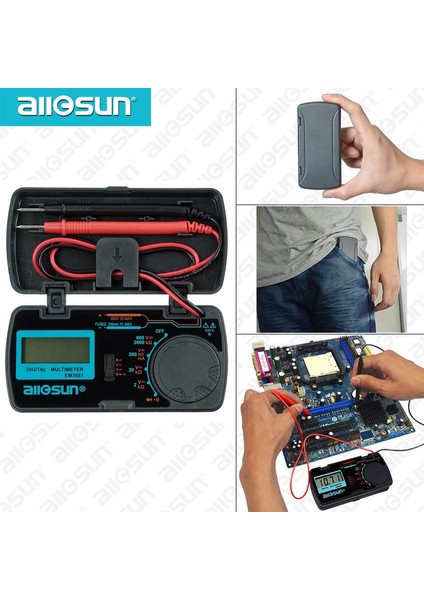 Türü EM3085A Tüm Sun All-Sun EM3081 EM3082 EM3085A Dijital Multimetre 3 1/2 1999 Ac / Dc Ampermetre (Yurt Dışından)