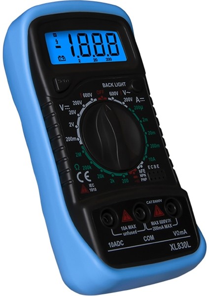 Yeşil Sıcak XL830L Dijital Multimetre 1999 Sayar El Ohmmeter LCD Aydınlatmalı Taşınabilir Ac / Dc (Yurt Dışından)