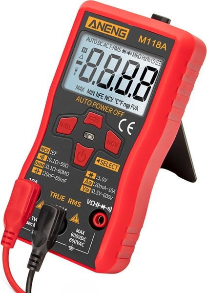 M1 Turuncu Dijital Multimetre Gerçek Rms Ac / Dc Gerilim Akım Ölçer Ncv Ohm Pik Test Cihazı (Yurt Dışından)