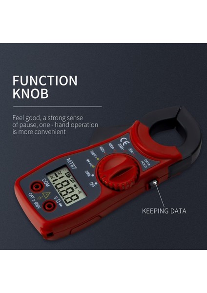 Sarı Taşınabilir MT87 Dijital Kelepçe Ampermetre Multimetre Ölçüm Ac / Dc Gerilim Test Cihazı (Yurt Dışından) fırsatları