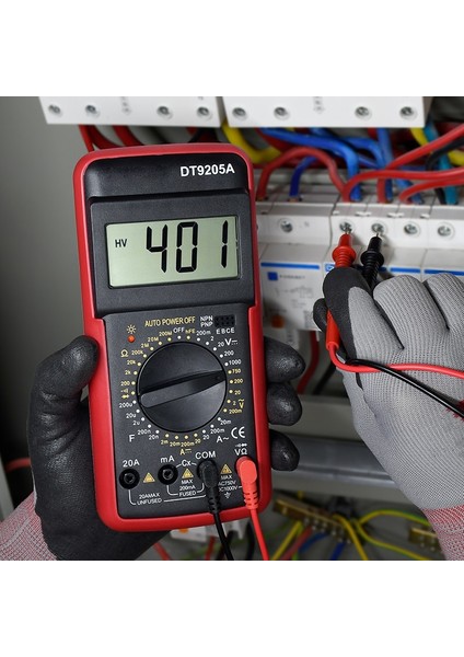 DT-9205 x DT9205A Profesyonel Multimetre Dijital Ac Dc Gerilim Transistör Test Cihazı (Yurt Dışından)