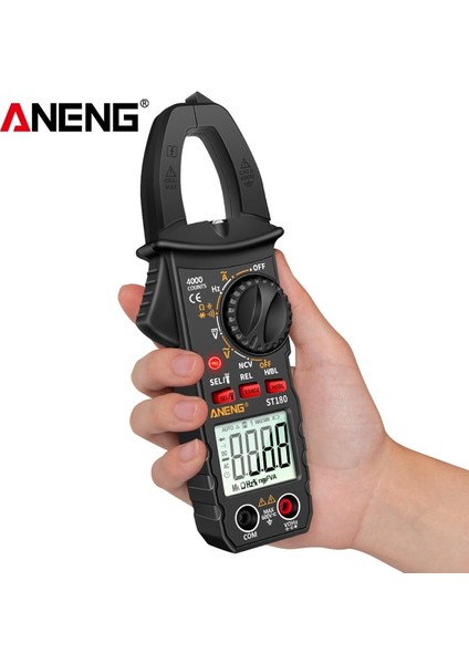 Siyah ST180 Dijital Multimetre Ac / Dc Kelepçe Multimetre Volt Test Cihazı Multimetro Yüksek (Yurt Dışından) modelleri