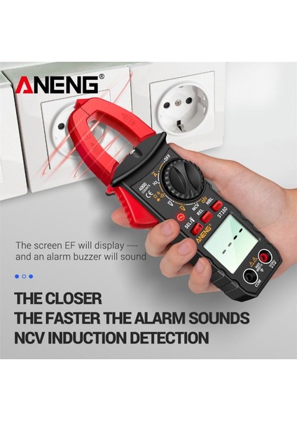 Siyah ST180 Dijital Multimetre Ac / Dc Kelepçe Multimetre Volt Test Cihazı Multimetro Yüksek (Yurt Dışından) fırsatları