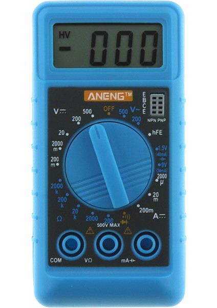 Mavi DT9208A Profesyonel LCD Dijital Multimetre Elektrikli El Ampermetre Voltmetre Dayanımı (Yurt Dışından)