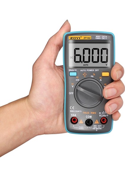 ZT101 Dijital Oto Aralığı Taşınabilir Multimetre 6000 Arka Işık Ampermetre Voltmetre Ohm Metre Sayımı (Yurt Dışından) fırsatları