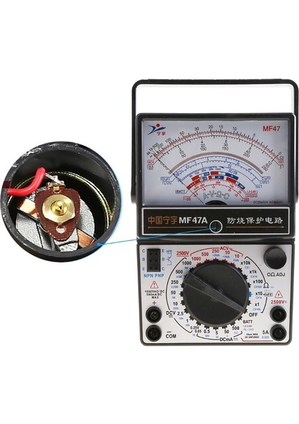 1AA802048-1 Mekanik Pointer Multimetre Ölçüm Ac Dc Ohmmeter MF47 / JO411 Test Cihazı R9J (Yurt Dışından)