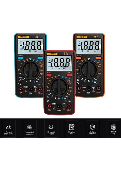 Türü Bir Dijital Multimetre M1 A830L Taşınabilir Multimetreler El Test Cihazı Akıllı Dijital Multimetro Test Kurşun ile Büyük LCD Ekran (Yurt Dışından) modelleri