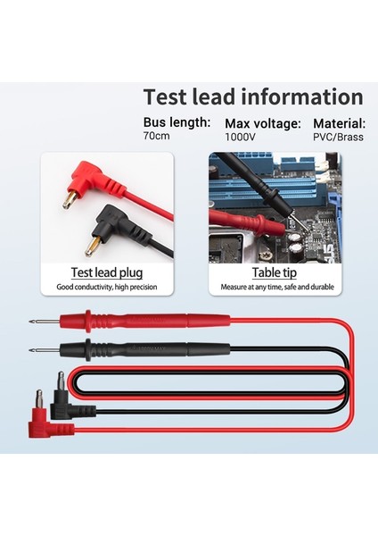 Turuncu AN9205A Ac Dc Dijital Multimetre Test Voltmetre Dayanımı Kapasitans LCD Ekran 2000 (Yurt Dışından)