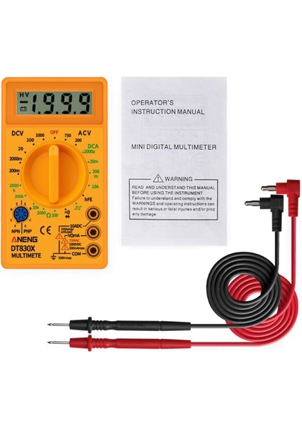 Siyah Dijital Multimetre Voltmetre Ampermetre Ohmmeter DC10V ~ 1000 V 10A Ac 750 V Akım Test Cihazı (Yurt Dışından) fiyatları