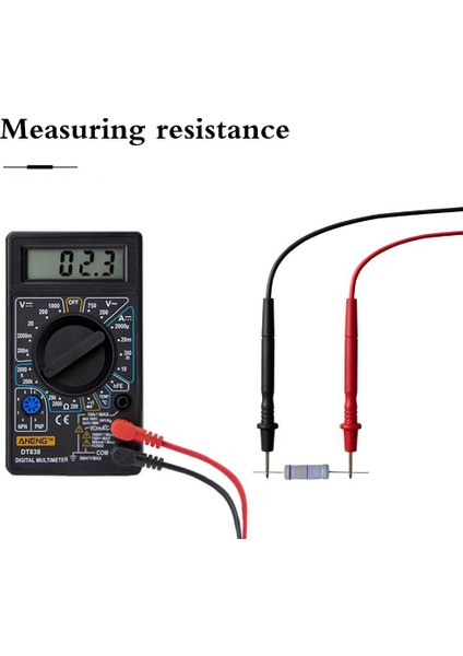 Sarı LCD Dijital Multimetre Ac / Dc 750/1000 V Elektrik İçin Dijital Mini El Multimetre (Yurt Dışından) fiyatları