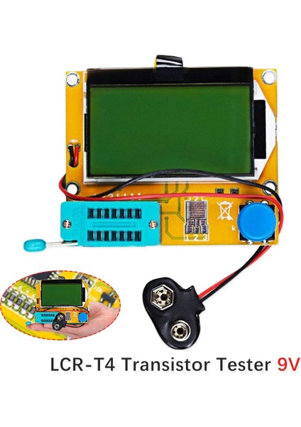 Yükseltilmiş Sürüm Dijital Multimetre Esr-T4 LCD Ekran Esr Transistör Test Cihazı 9V Diod Triode (Yurt Dışından)