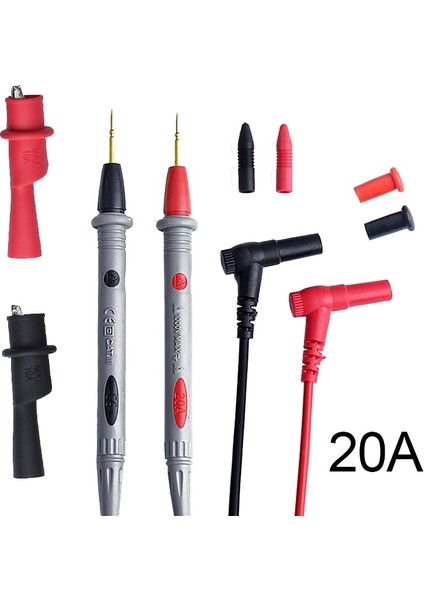 3012B 1 Çift 10A Dijital Multimetre Probe İğne Ucu Evrensel Testi Timsah Klipsi ile (Yurt Dışından)