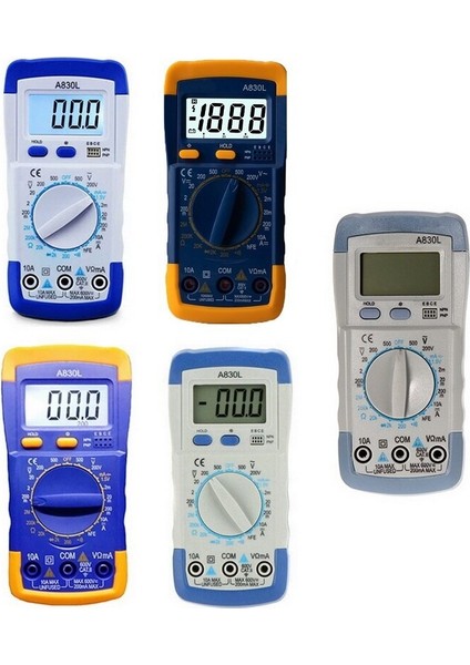 Sarı Siyah A830L A830L LCD Dijital Multimetre Taşınabilir Dc Gerilim Diyot Freguency (Yurt Dışından)