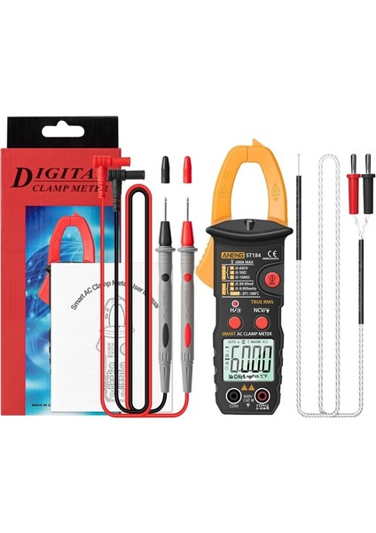 Kırmızı ST184 6000 Sayar Dijital Multimetre Kelepçe Ölçer Gerçek Rms Ac / Dc Gerilim Ohm Hz Dropshipping (Yurt Dışından) fırsatları