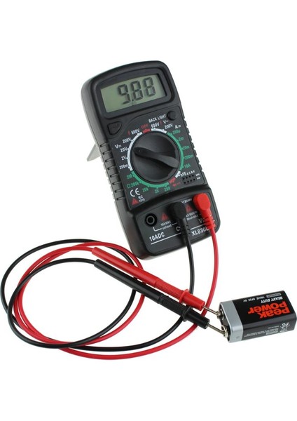 XL830L Mavi Yüksek Güvenlik Ac / Dc Multimetre LCD Dijital Volt Ohm Tester Metre Voltmetre ermetre (Yurt Dışından) modelleri