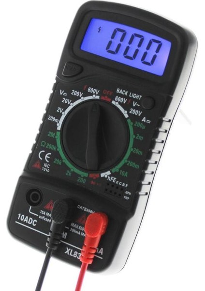XL830L Mavi Yüksek Güvenlik Ac / Dc Multimetre LCD Dijital Volt Ohm Tester Metre Voltmetre ermetre (Yurt Dışından) indirimleri