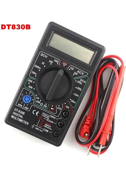 DT830B LCD Ekran Dijital Multimetre Voltmetre Ampermetre Ohmmeter DC10V ~ 1000 V 10A 750 V (Yurt Dışından)