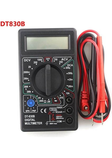 DT830B LCD Ekran Dijital Multimetre Voltmetre Ampermetre Ohmmeter DC10V ~ 1000 V 10A 750 V (Yurt Dışından) fiyatları