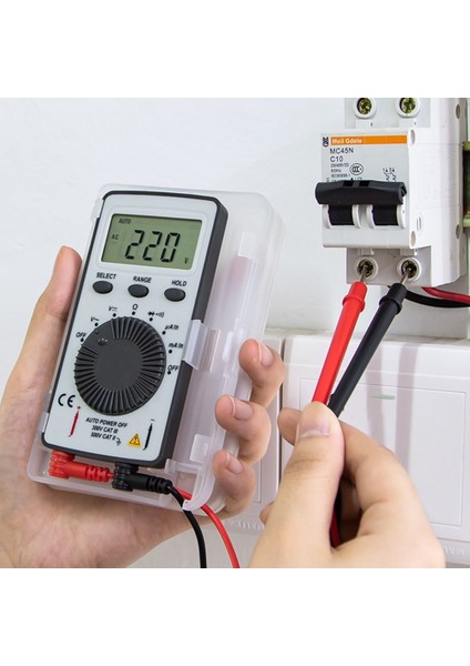 Beyaz Ac / Dc LCD Dijital Arka Işık Multimetre Manuel Voltmetre Ampermetre Ohm Test Cihazı Taşınabilir (Yurt Dışından)