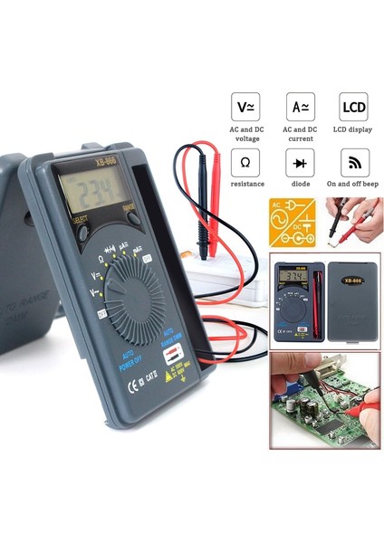 DT830X Sarı Dijital Ac / Dc Mini Multimetre Gerilim Akım Test Cihazı Multimetre Cep Oto (Yurt Dışından) fiyatları