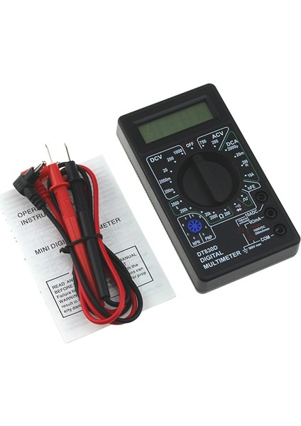 Sarı DT830D Metre Mini Dijital Multimetre Voltmetre Gerilim Ampere Ohm Test Cihazı Dcac Ampermetre (Yurt Dışından)